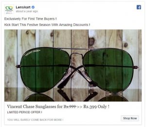 Sunglasses-testo-inserzione-facebook